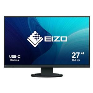 Monitor IPS LED EIZO 27inch EV2720S-BK, WQHD (2560 x 1440), HDMI, DisplayPort, Boxe, Pivot (Negru) imagine