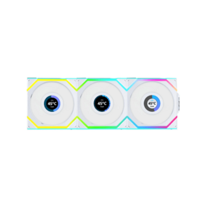 Set 3 ventilatore Lian Li UNI FAN SL, ARGB PWM, 120mm (Alb) imagine