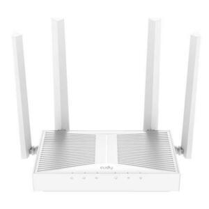 Router Wireless Cudy WR3000E, AX3000, Dual-Band, Wi-Fi 6, Dual-Core 1.3GHz, 128MB/256MB Flash/RAM, Cudy Mesh (Alb) imagine