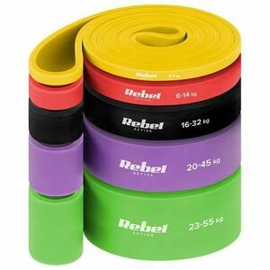 Set 5 benzi elastice REBEL ACTIVE POWER BAND, TPE, 4-55KG imagine