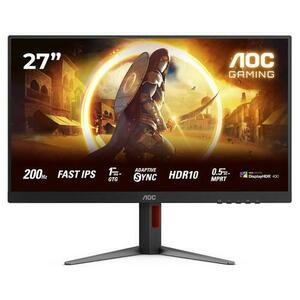 Monitor Gaming Fast IPS LED AOC 27inch 27G4HA, Full HD (1920 x 1080), HDMI, DisplayPort, Boxe, Pivot, 200 Hz, 1 ms (Negru) imagine