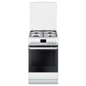 Aragaz mixt HANSA FCMW582109, 4 arzatoare gaz, 50cm, Aprindere electrica (Alb) imagine