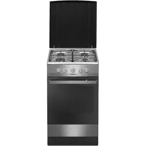 Aragaz pe gaz FCGX58099, 50x60 cm, 4 arzatoare, plita gaz, cuptor gaz, 2 functii, 58 l, gril, aprindere electrica cuptor si plita, inox imagine