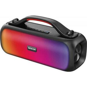 Boxa portabila Sencor SSS 3100, 60 W, LED, TWS, Bluetooth, FM, USB, IPX5 (Negru) imagine