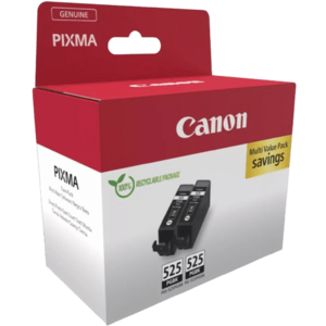 Pachet 2 cartuse Canon Black PGI-525PGBK (Negru) imagine