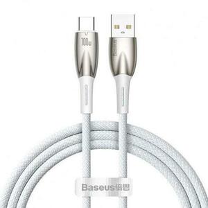 Cablu de date Baseus Glimmer, USB-A - USB-C, 1m, 100W imagine