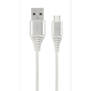 Cablu de date Gembird CC-USB2B-AMCM-2M-BW2, USB - USB tip C, 2 m, Argintiu/Alb imagine