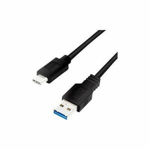 Cablu alimentare si date LOGILINK CU0168, USB 3.2 Type-C (T) la USB-A (T), suporta pana la 5V/3A 15W, dublu ecranat, 1m, Negru imagine
