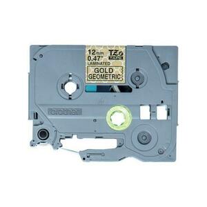 Banda P-touch laminata Brother TZe-MPGG31 (12 mm) Negru pe Aur Mint - 4 m imagine