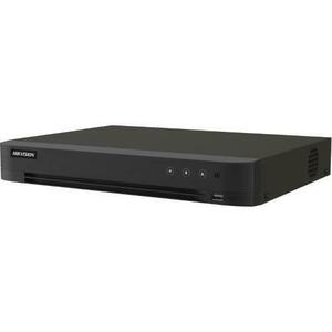 DVR 16 canale, AcuSense, Hikvision iDS-7216HUHI-M2/X/4A+16/4, 8MP, Audio prin coaxial, alarma 16 IN/4 OUT, 2 x SATA imagine