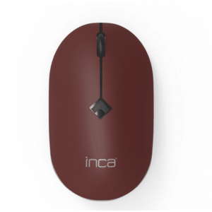 Mouse Inca IWM-231RB, 1000-1600 dpi, Wireless 2.4GHz, USB (Maro/Negru) imagine