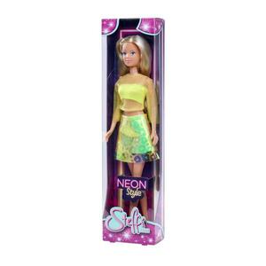 Papusa Steffi Love Neon Style, 33cm, Galben imagine