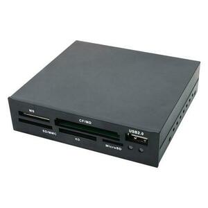 Cititor de carduri, Logilink, USB2.0 Intern 3.5inch, Negru imagine