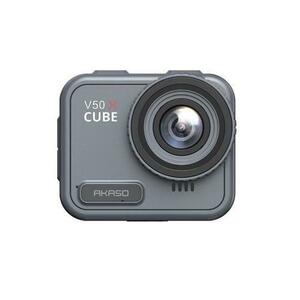 Camera video de actiune AKASO V50 X Cube, 4K 30 FPS, 20 MP, Giroscop 6 axe, Wi-Fi, IP68 (Gri) imagine