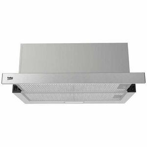 Hota incorporabila telescopica Beko HNT61520XH, Putere de absortie 574 mc/h, 3 trepte de viteza, Filtre metalice lavabile, Filtre carbon, Iluminare LED, 60 cm (Inox) imagine
