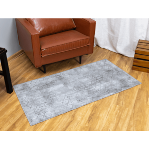 Covor cu print digital 3D Honey Heinner Home, 70x140 cm, poliester 100%, spate antiderapant (Gri) imagine