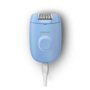 Epilator cu fir Philips BRE228/00, Series 2000, 1 setare de viteza, Cap de epilare lavabil (Albastru) imagine