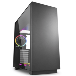 Carcasa Sharkoon Pure Steel, Middle Tower, fara sursa, ATX, E-ATX (Negru) imagine