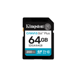 Card de memorie Kingston Canvas Go! Plus Gen 4, 64GB, SDXC, UHS-I U3, V30, Clasa 10 imagine