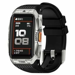 Smartwatch Kospet Tank X2 Ultra, Ecran AMOLED 1.64inch, GPS, Masuratori Ritm cardiac, Oxigen din sange, Stres, Monitorizare somn, 5 ATM (Argintiu) imagine