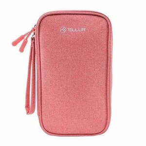 Geanta Tellur pentru organizare cabluri si accesorii TLL193021, 21x12.5x6cm, poliester (Roz) imagine