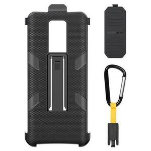 Carcasa de protectie multifunctionala pentru Ulefone Armor 17 Pro cu clema si carabina (Negru) imagine