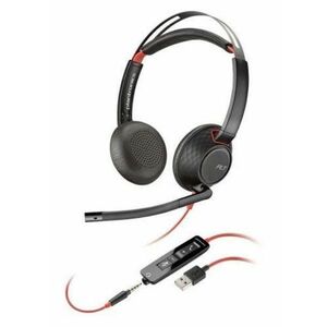 Casti Call Center Poly Blackwire C5220, USB, 3.5mm jack (Negru) imagine