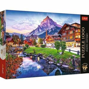 Puzzle Trefl - Sat alpin in Elvetia, 1000 piese imagine