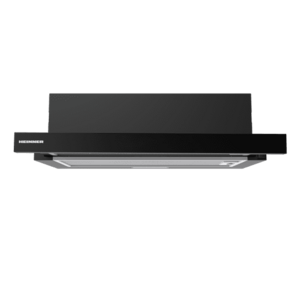 Hota telescopica HEINNER HTCH-MD400GBK, 400 mc/h, 1 motor, 2 trepte putere, Lumina LED, Sticla (Negru) imagine