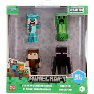 Set 4 figurine metalice Minecraft, 6.5 cm imagine