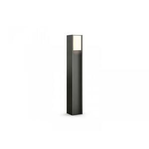 Stalp LED pentru exterior Philips Hue Turaco, 9W (60W), 806 lm, lumina calda (2700K), dimabila, IP44, 802x121mm, Antracit imagine