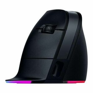 Mouse Wireless Razer Pro Click V2 Vertical, HyperSpeed 2.4GHz/Bluetooth/USB-C, 30000 DPI, Senzor Razer Focus Pro 30K, Chroma RGB (Negru) imagine