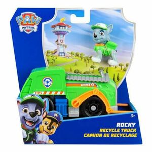 Set de joaca - Patrula Catelusilor - Camion de reciclare si figurina Rocky - Paw Patrol - Spin Master imagine
