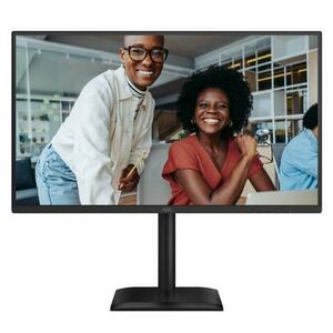 Monitor IPS LED AOC 27inch 27E4U, Full HD (1920 x 1080), HDMI, DisplayPort, Boxe, Pivot, 120 Hz, 4 ms (Negru) imagine