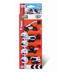 Set 5 utilaje Maisto - Bobcat imagine