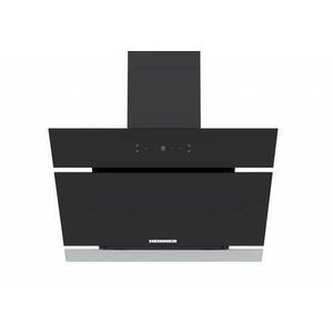 Hota decorativa HEINNER HDCH-MD620RGBK, 650 m3/h, 4 viteze, 80 W, LED 1.5 W, Filtru aluminiu, Control touch, Sticla (Negru) imagine