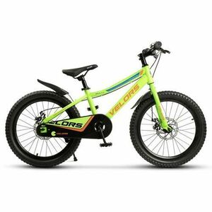 Bicicleta copii Velors V20345A, frana pe disc, cadru din otel, roti 20inch, Verde imagine