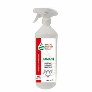 Solutie semiprofesionala pentru curatarea suprafetelor din sticla, Mikado Perfect Clean DIAMANT, 1Litru, pentru uz casnic si Horeca imagine