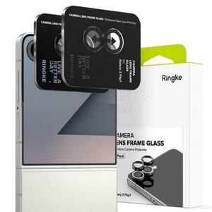 Folie de protectie Camera spate Ringke pentru Samsung Galaxy Z Flip7 F766, Sticla Securizata, Set 2 bucati, Neagra imagine