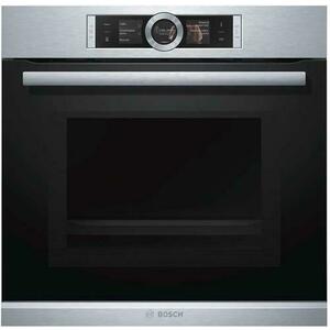 Cuptor incorporabil BOSCH HMG636BS1, Electric, Control Touch TFT, 67 l, Grill, Functie microunde, EcoClean (Negru/Inox) imagine