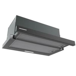 Hota telescopica HEINNER HTCH-MD600GBK, 630 m3/h, 2 viteze, 215 W, 1.5 W, Filtre aluminiu (Negru) imagine
