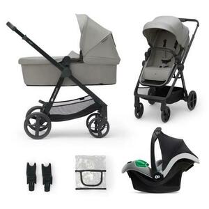 Carucior 3in1 KINDERKRAFT NEWLY, 0 - 22kg, Gri imagine