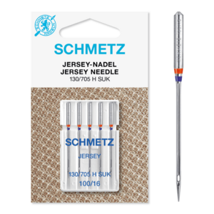 Set 5 ace de cusut tricot, Jersey, finete 100, Schmetz 130/705 H SUK VES imagine