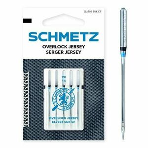 Set 5 ace de surfilat pentru tricot, finete 90, Schmetz ELX705 SUK CF VDS imagine