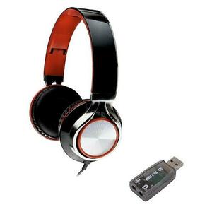 Casti Gaming Spacer SPHS-SILVER-USB, Cu fir, Microfon (Negru/Argintiu) imagine
