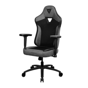 Scaun Gaming Ergonomic ThunderX3 EAZE MESH, Max 125 kg, Cotiere 2D, Suport lombar si gat din spuma, Mecanism SYNC4 (Negru/Gri) imagine