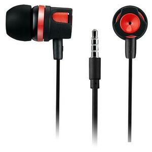 Casti Stereo CANYON CNE-CEP3R, Microfon (Negru/Rosu) imagine