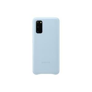 Protectie Spate Samsung Leather EF-VG980LLEGEU pentru Samsung Galaxy S20 (Albstru) imagine