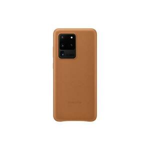 Protectie Spate Samsung Leather EF-VG988LAEGEU pentru Samsung Galaxy S20 Ultra (Maro) imagine