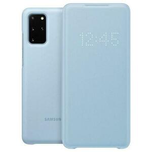 Husa Flip Cover Samsung LED View EF-NG985PLEGEU pentru Samsung Galaxy S20 Plus (Albastru) imagine